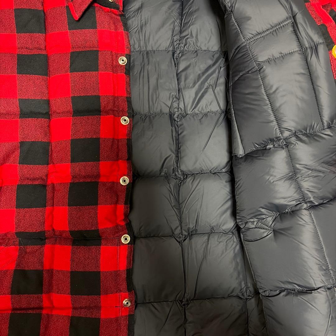 ボーイズマーケット別注クレセントダウンバッファローチェック未使用品　XXL