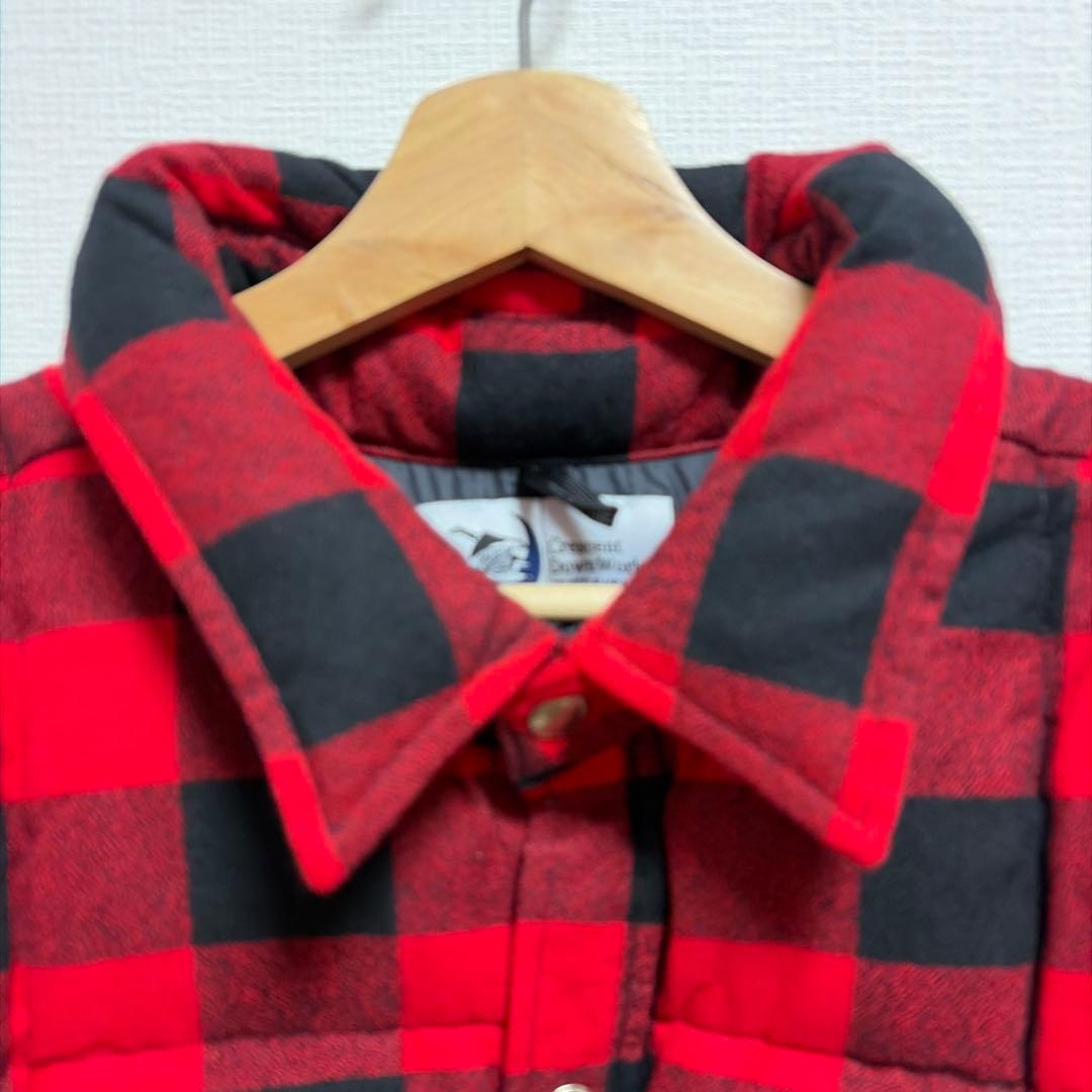 ボーイズマーケット別注クレセントダウンバッファローチェック未使用品　XXL