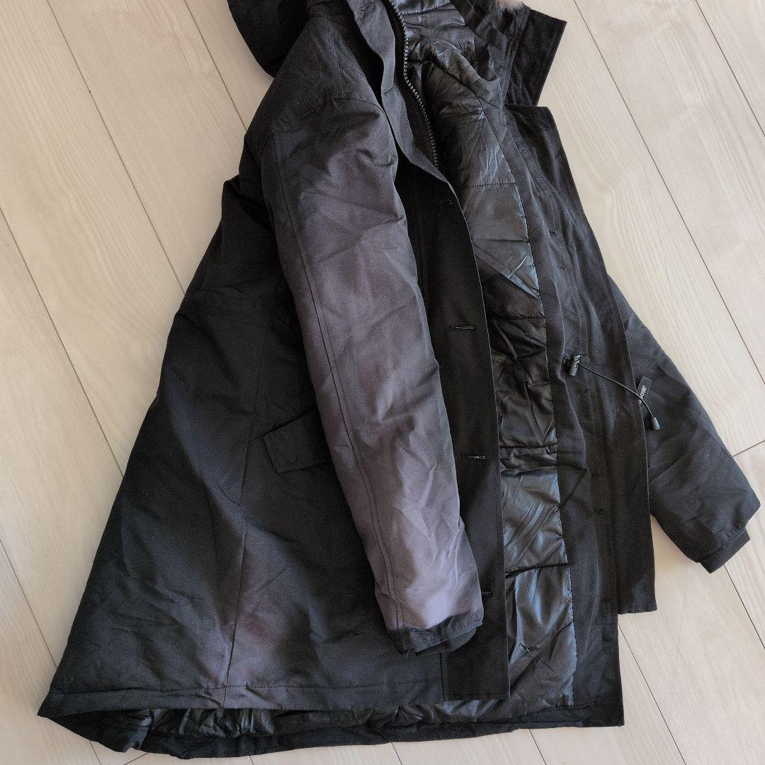   ロングダウンジャケット　黒　XS