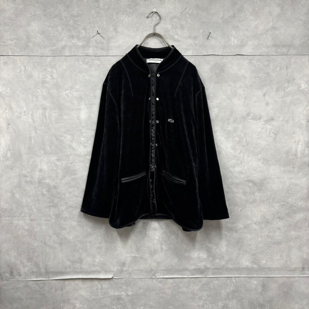 SONIA RYKIEL チャイナ ブラック ベロア ジャケット N2225