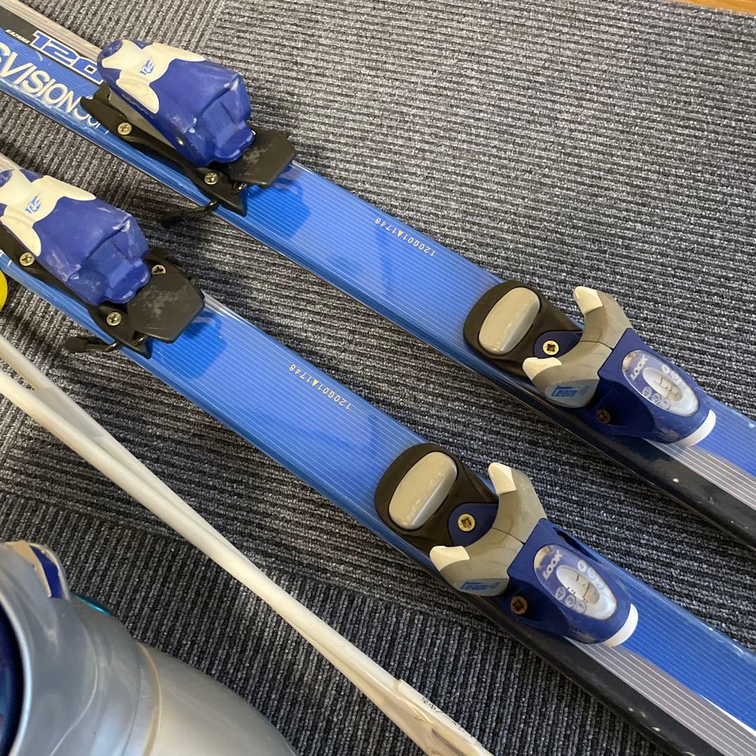 子供用スキーセット　スキー板120 スキーブーツ21-22 スキーセット