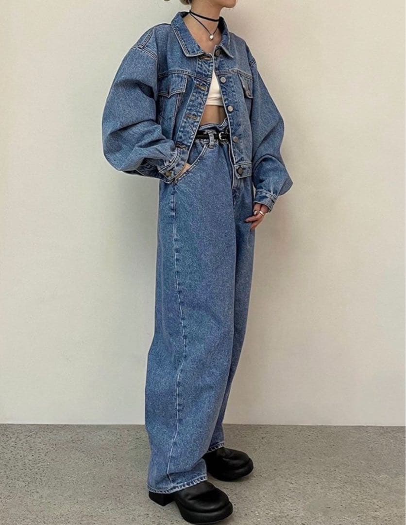 anuke 現行品　waist tuck denim 36