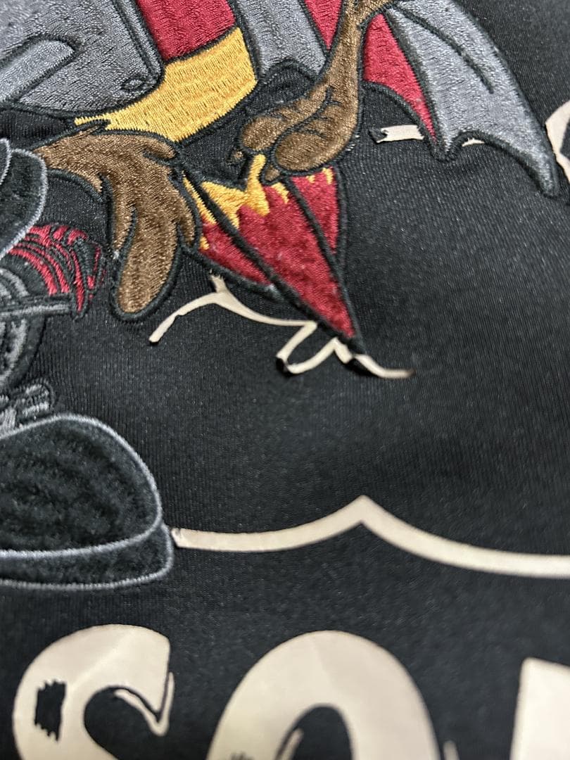 ＊vanson×ルーニー テューンズ 刺繍トラック フード ジャケット M