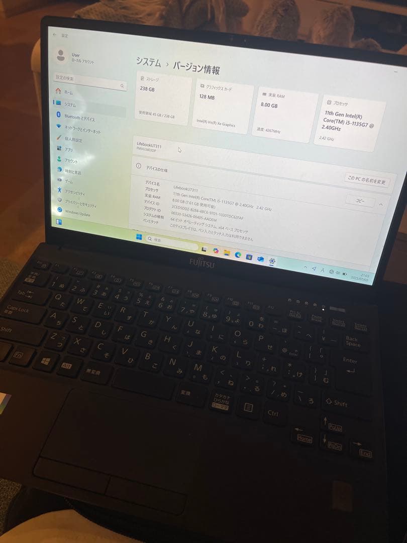 ジャンク LIFEBOOK U9311/FX