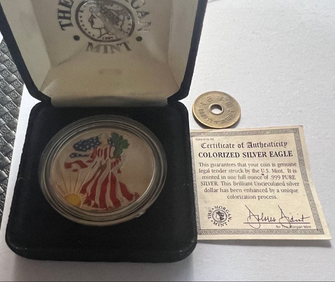 S*y様 2000年 アメリカ合衆国イーグルドル銀貨　両面カラーバージョン(ライ