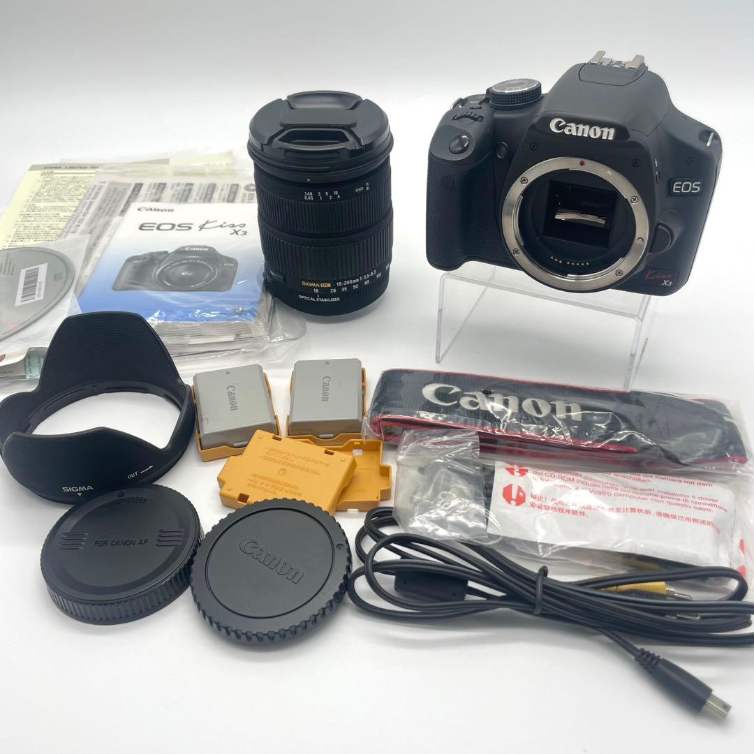 ◯Canon EOS Kiss X3 デジタル一眼レフカメラ シグマレンズ付き