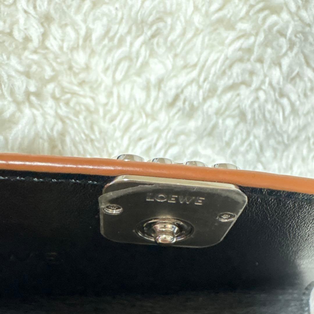 【美品】LOEWE アナグラムビジネスカードホルダー