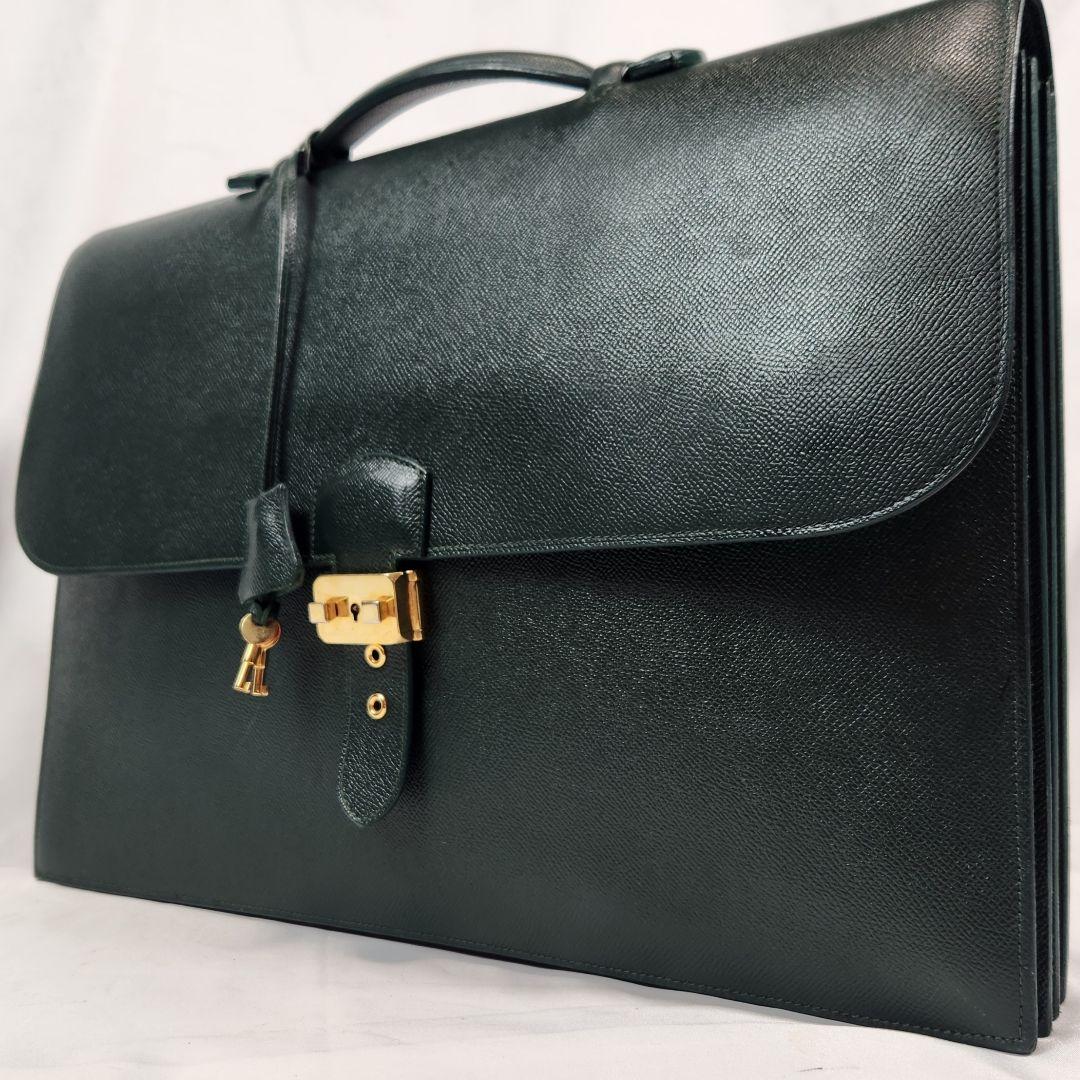 美品 CELLERINI ビジネスバッグ ゴールド金具