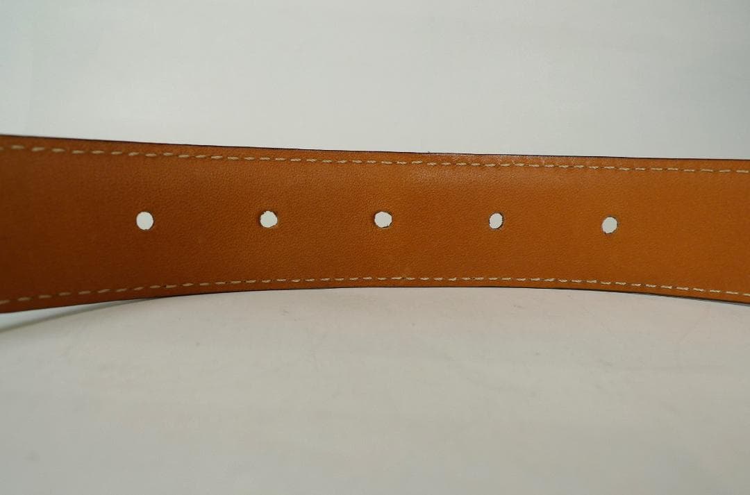 美品★フェリージ　ベルト　イタリア製　46-85　SOLID BRASS　レザー