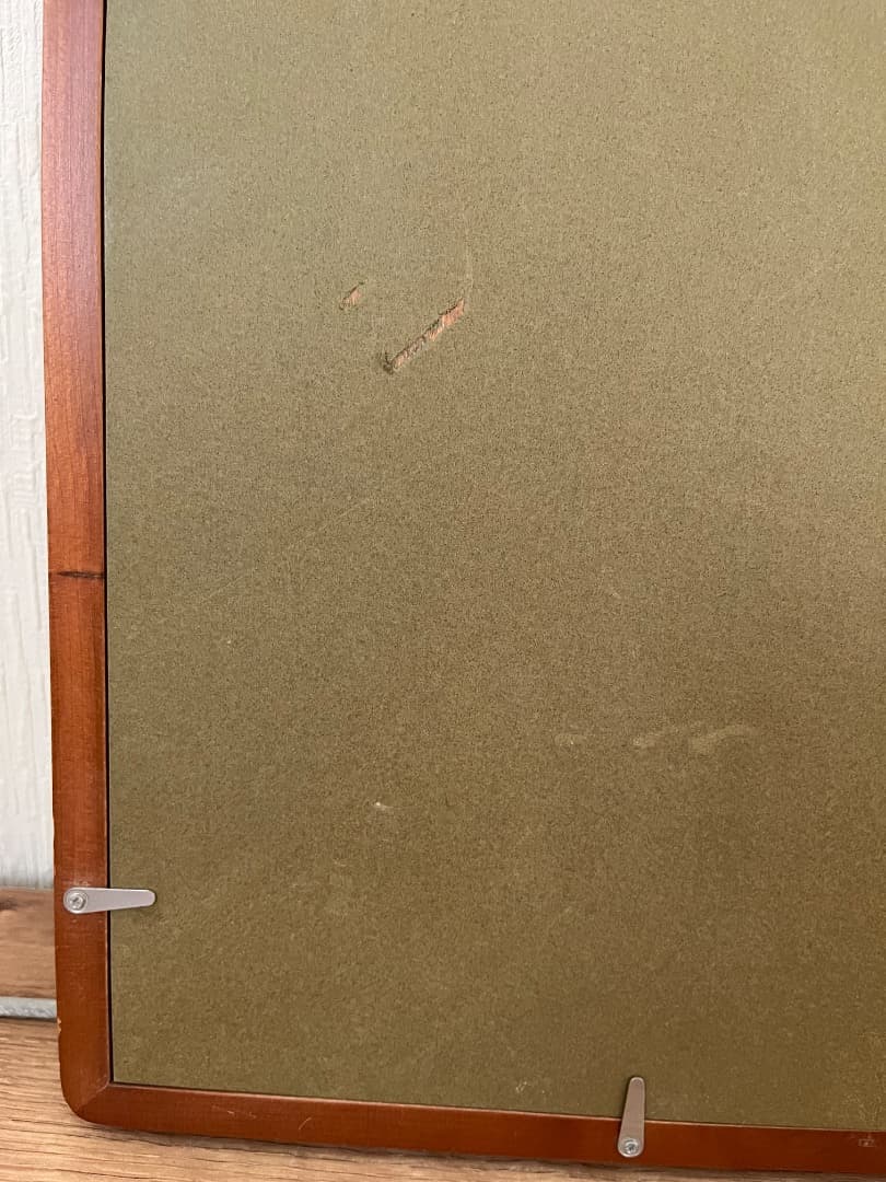 【中古品】★叙勲額　日本製 天然木/茶どんす