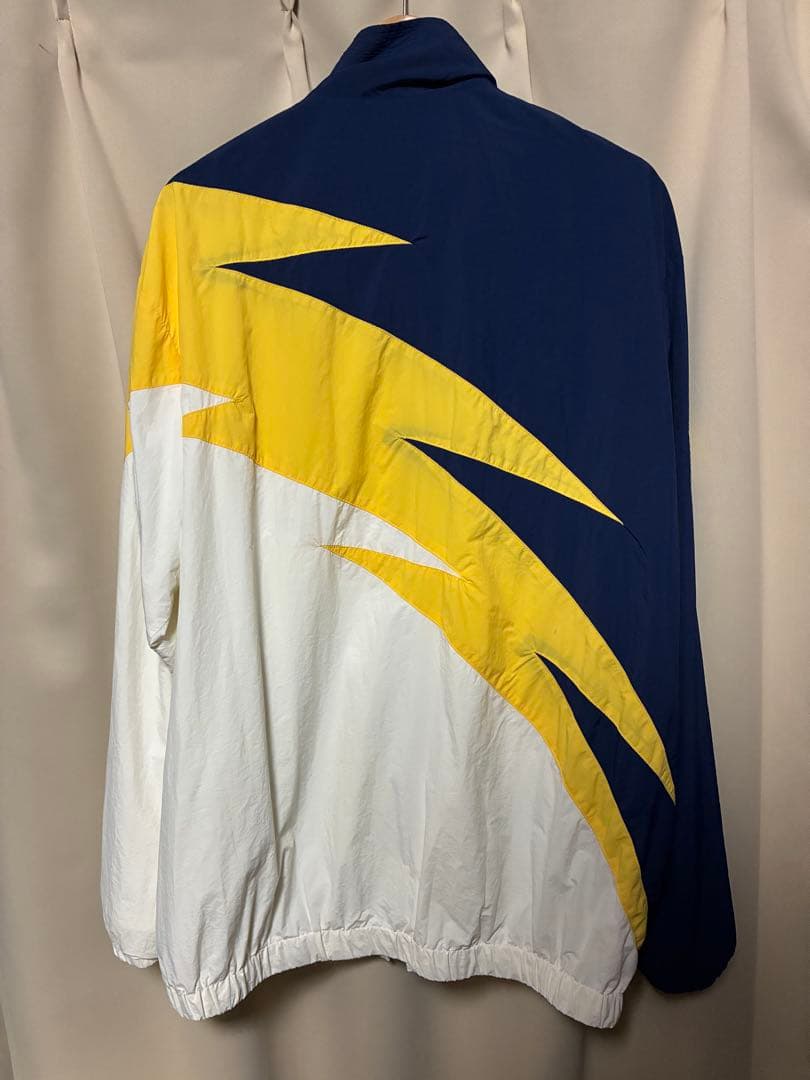 CHALLENGER ナイロンジャケット XL ネイビー/ホワイト/イエロー