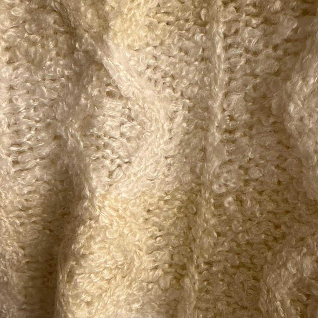 リズリサLIZ LISA ボーダー ニット レース リボン ボリューム袖 タグ付