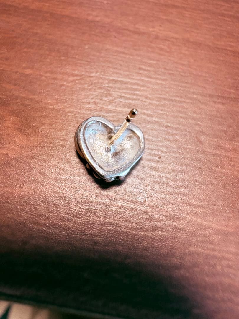 クロムハーツハートピアス「キャッチ欠」