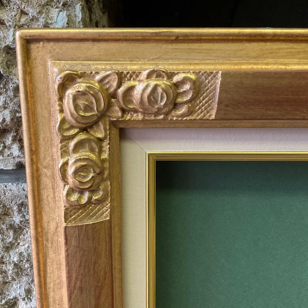 ゴールドフレーム　クラシック　アンティーク　油彩額縁　F10 ガラスなし