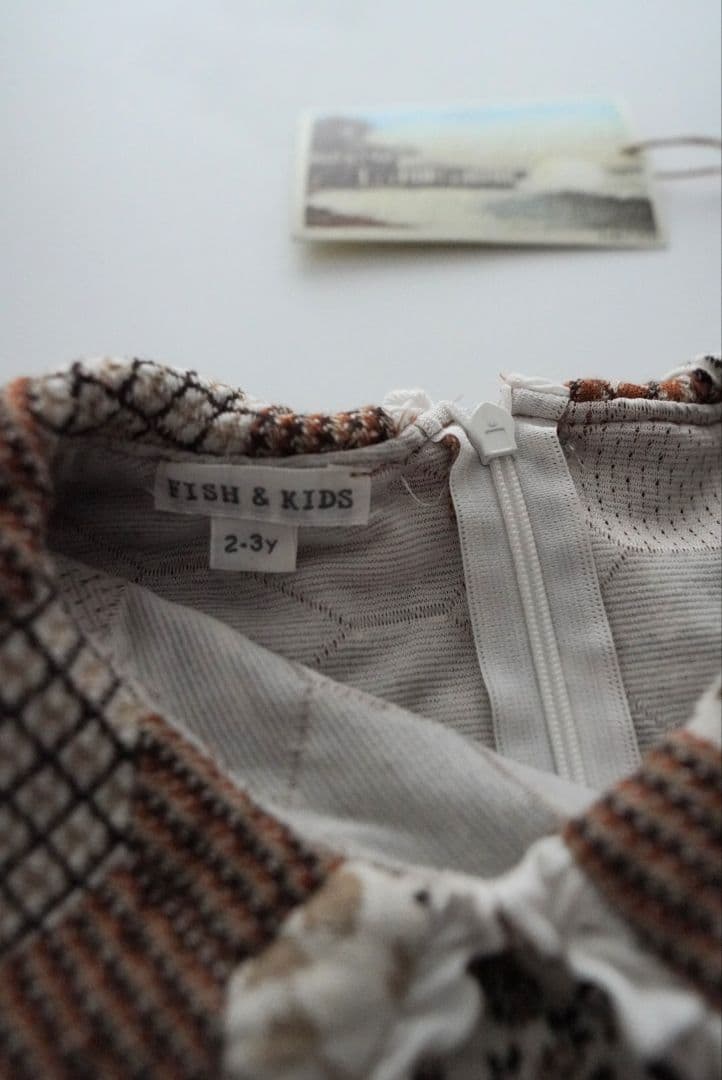 fish&kids　パッチワークワンピース