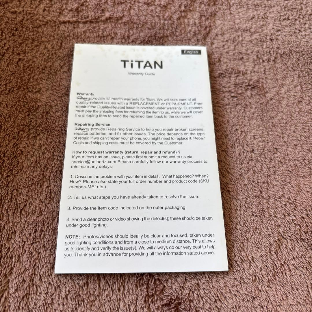 Unihertz TiTAN TTJP-01 国内版SIMフリー