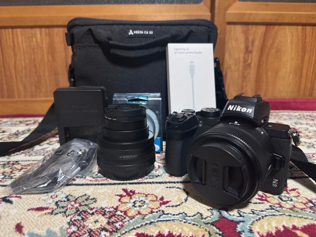 初心者セットNikon Z50 標準&単焦点レンズセット　カメラケース付き