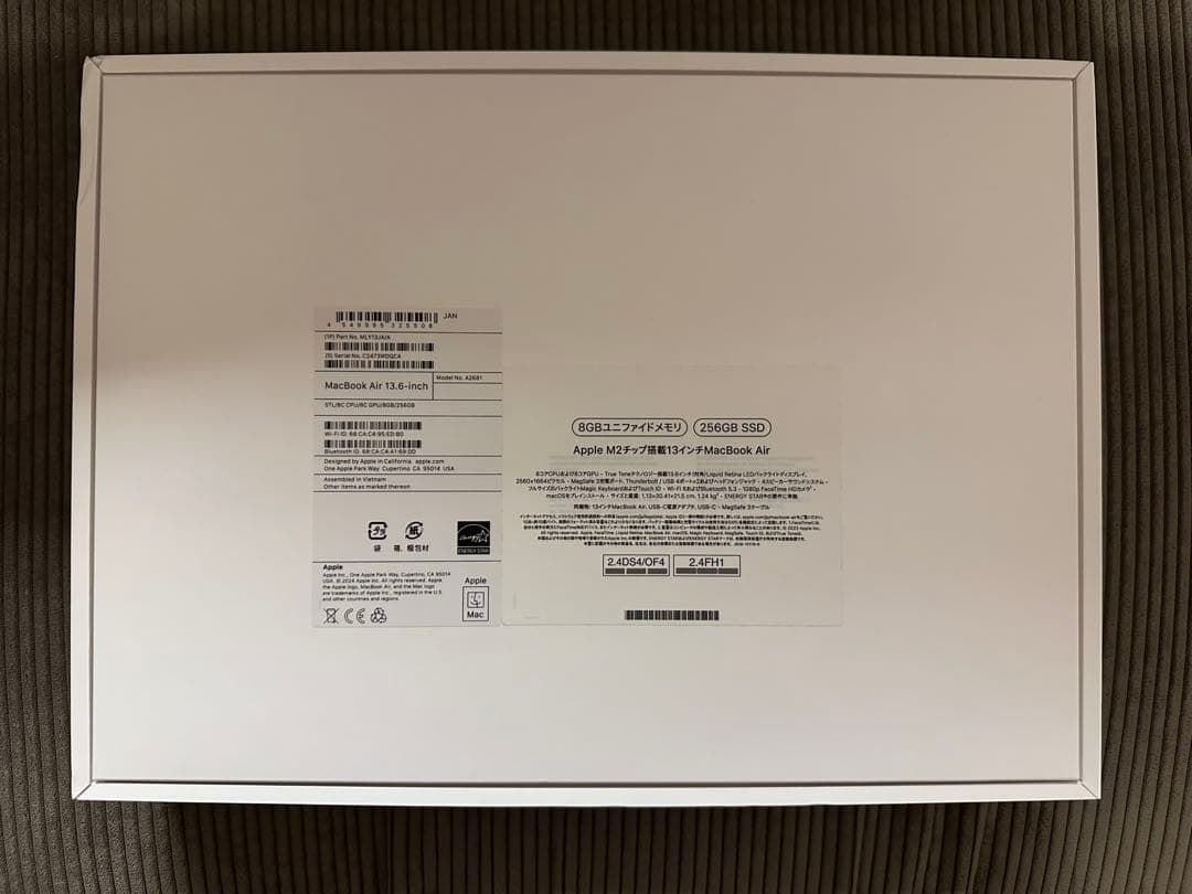 【ちゃこ】MacBookAir M2 13.6インチ　スターライト