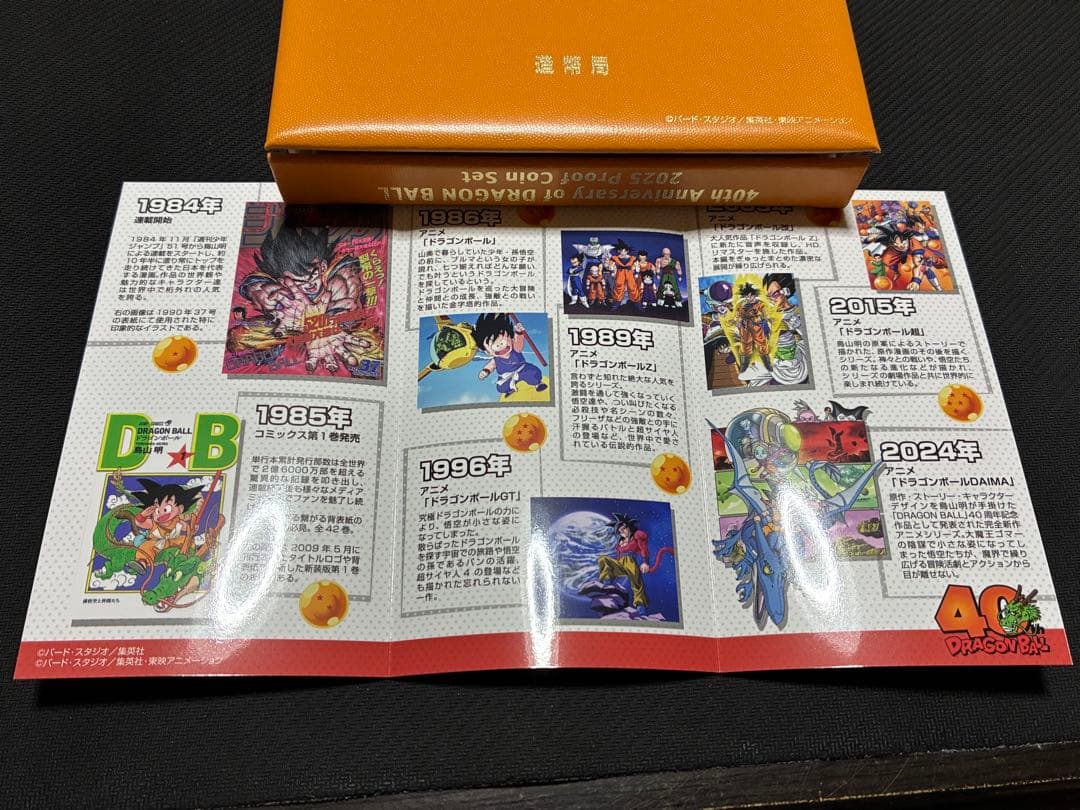 くま　ドラゴンボール40周年記念2025プルーフ貨幣セット