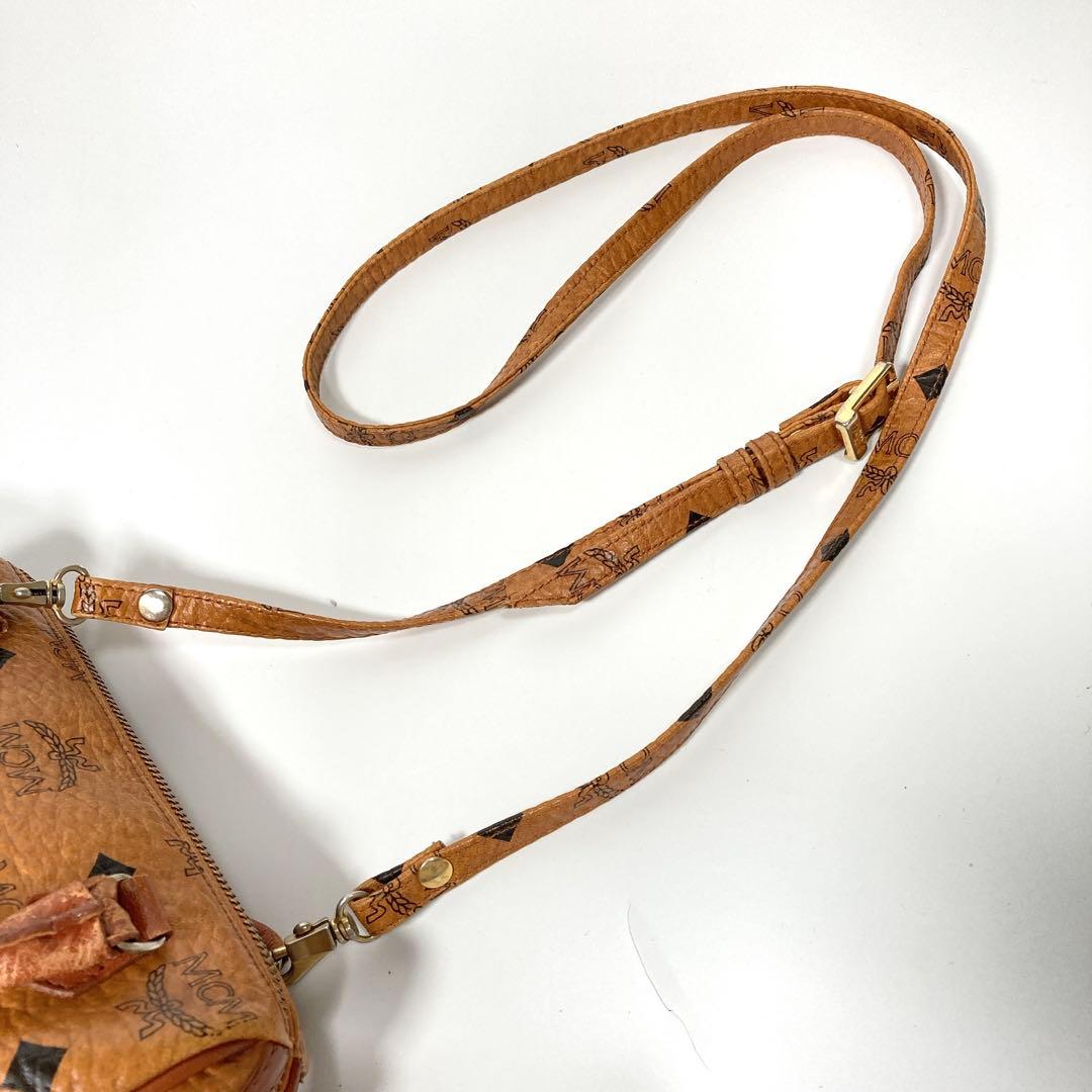 MCM ヴィセトス ロゴグラム ボストンバッグ 2WAY ショルダーバッグ