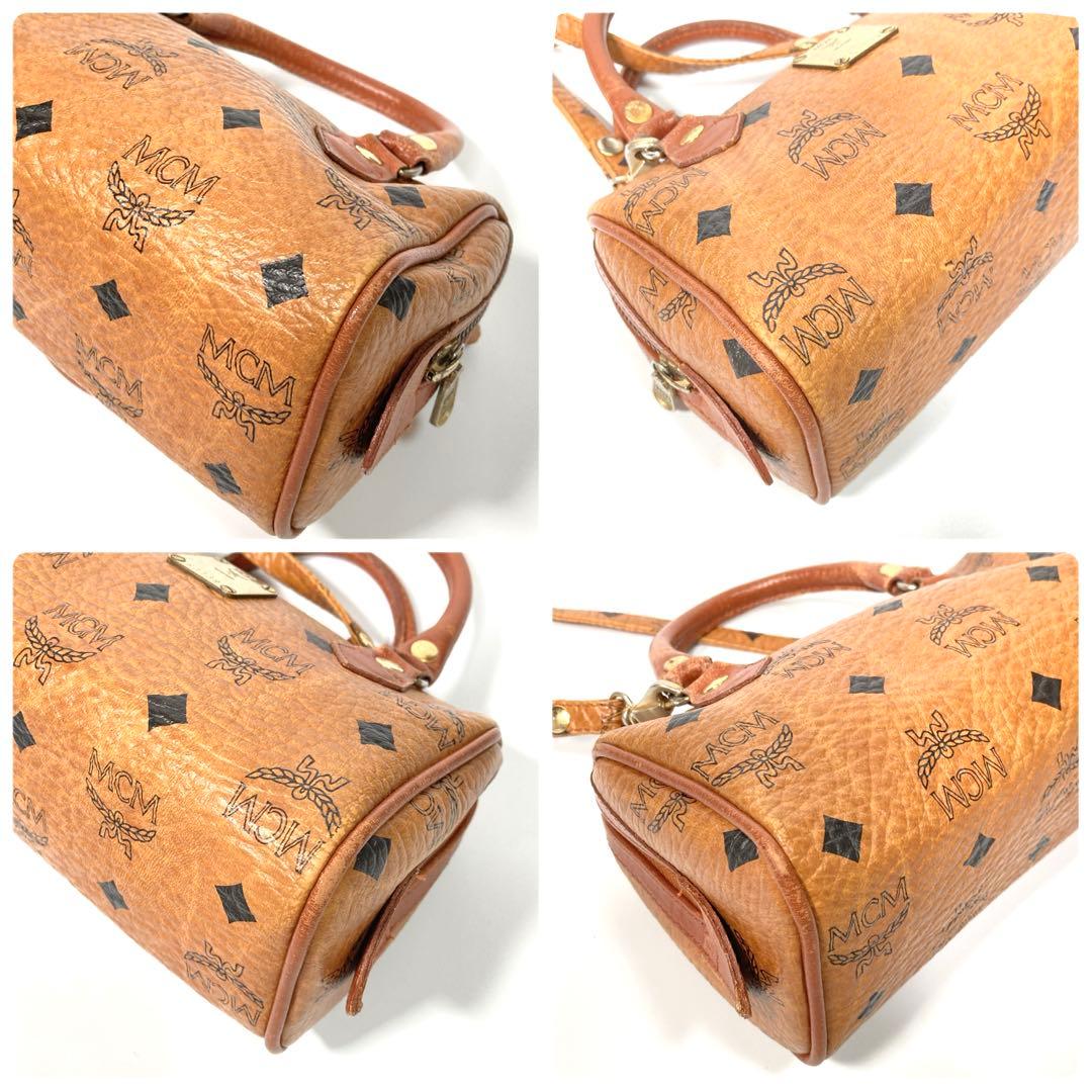 MCM ヴィセトス ロゴグラム ボストンバッグ 2WAY ショルダーバッグ