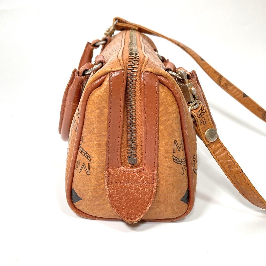 MCM ヴィセトス ロゴグラム ボストンバッグ 2WAY ショルダーバッグ