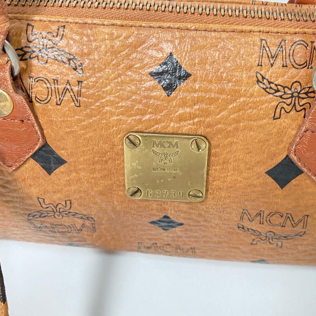 MCM ヴィセトス ロゴグラム ボストンバッグ 2WAY ショルダーバッグ