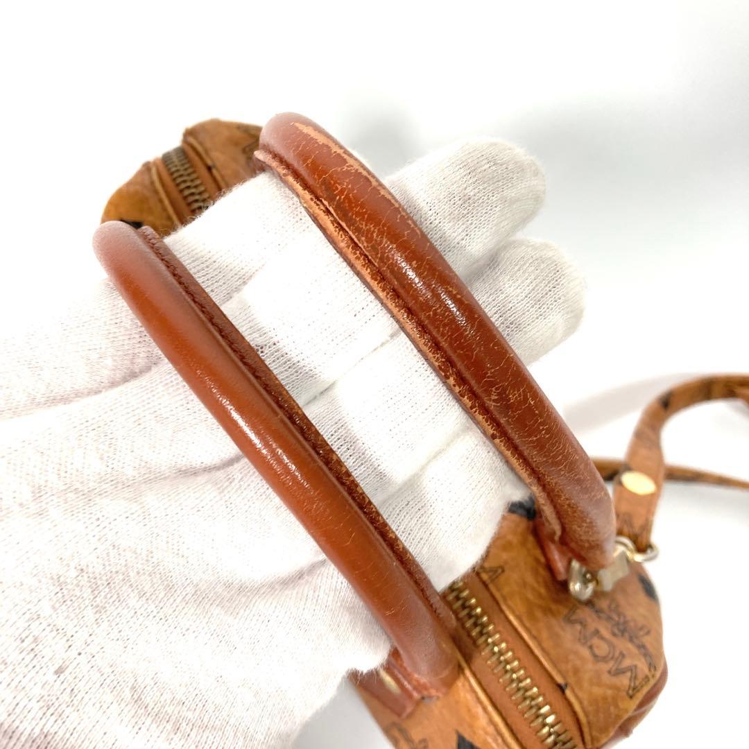 MCM ヴィセトス ロゴグラム ボストンバッグ 2WAY ショルダーバッグ