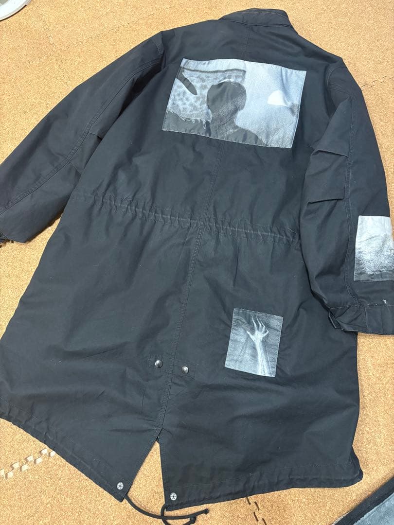 アンダーカバーpsychoジャガードパッチモッズコート