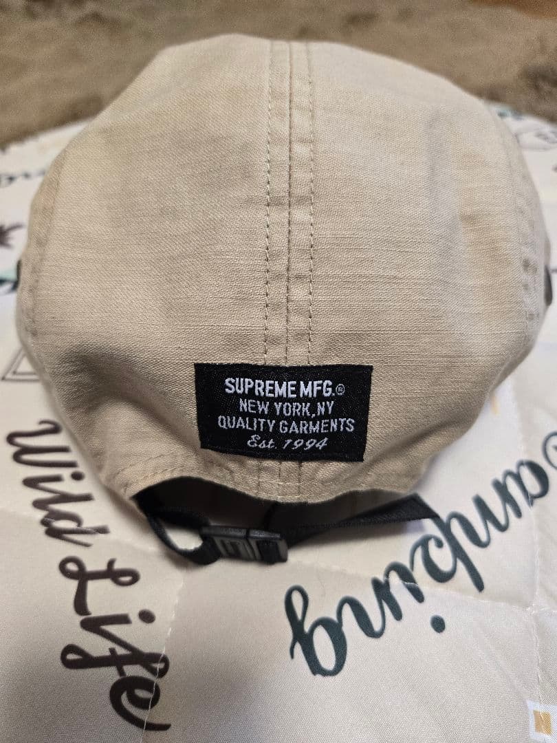 supreme 25SS military camp cap　タン