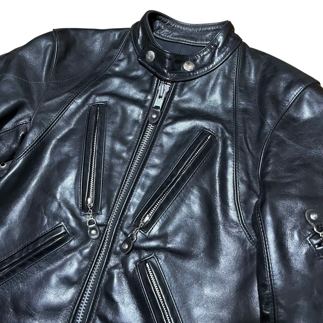 美品vanson バンソン VAJ3 ジュンヤモデル ライダース ジャケットXS