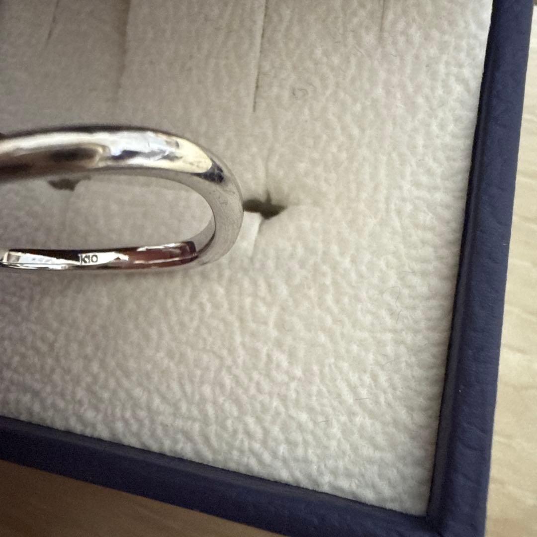 【Sup】Vendome Aoyama Men'sホワイトゴールドリング