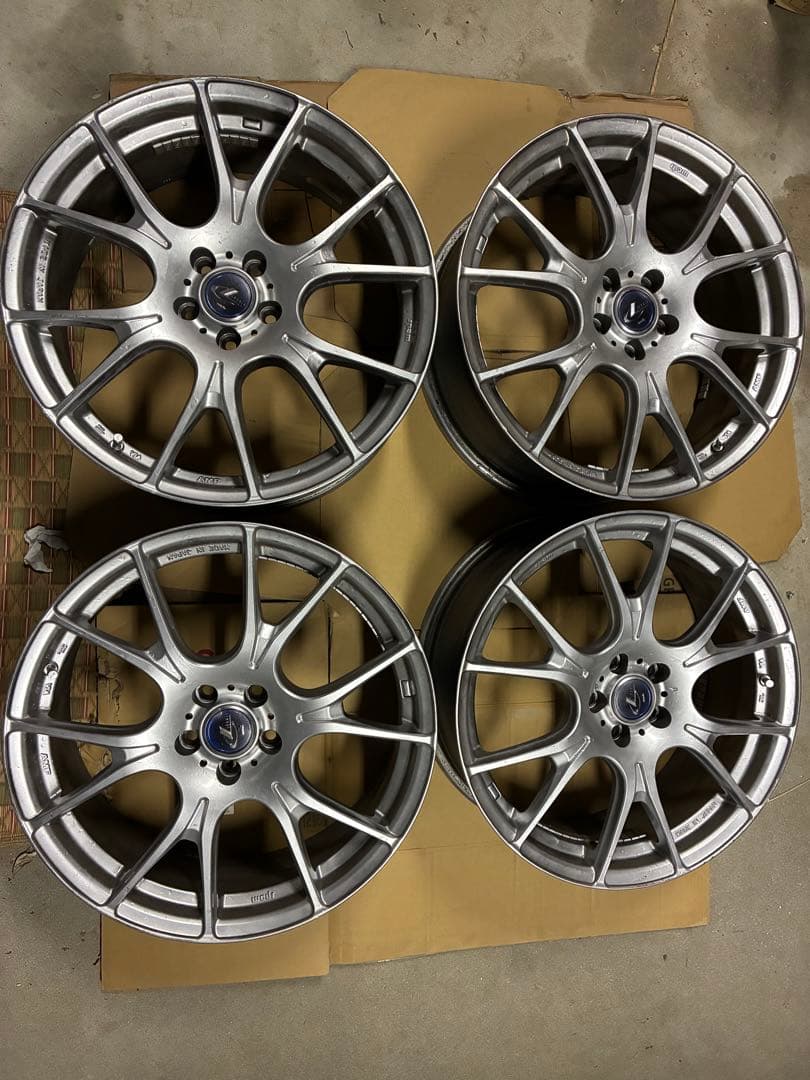 18インチ シルバーホイール 5本スポーク