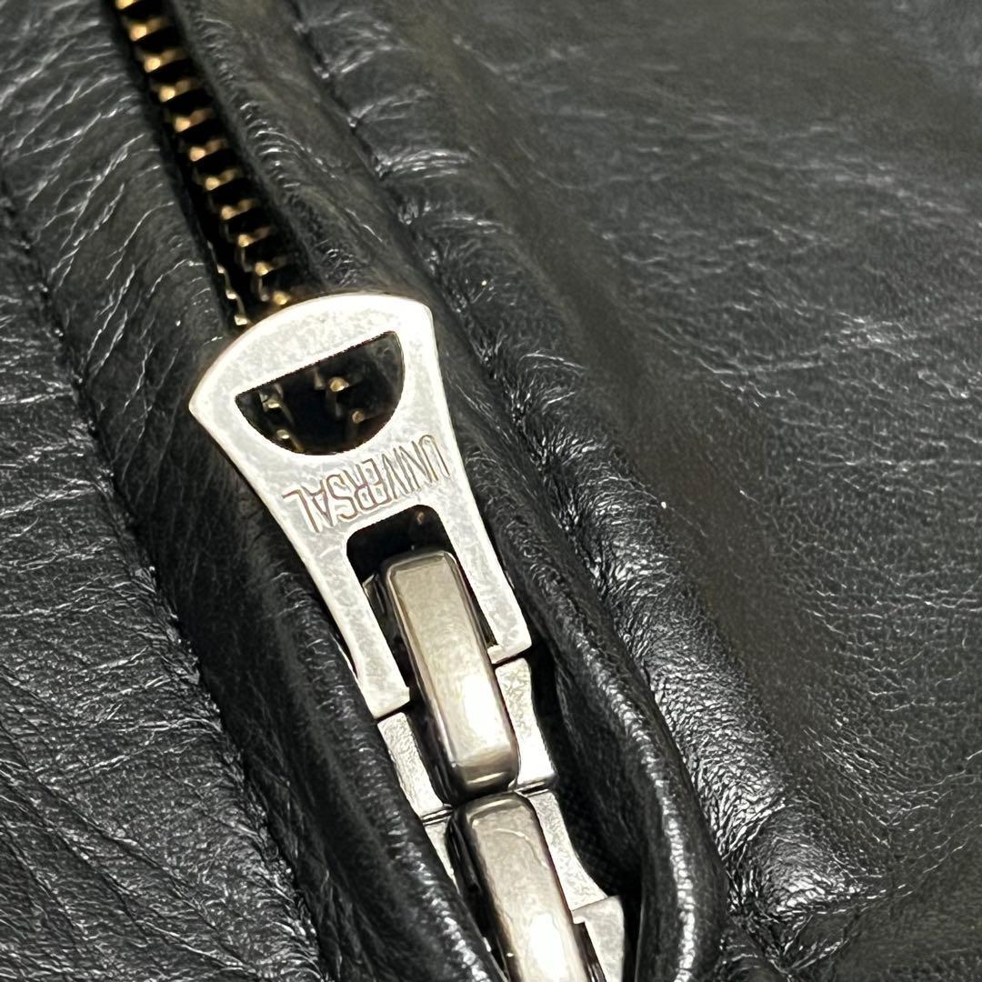 shama シャマ ライダースジャケット 牛革 レザー フーデッド 黒 メンズ