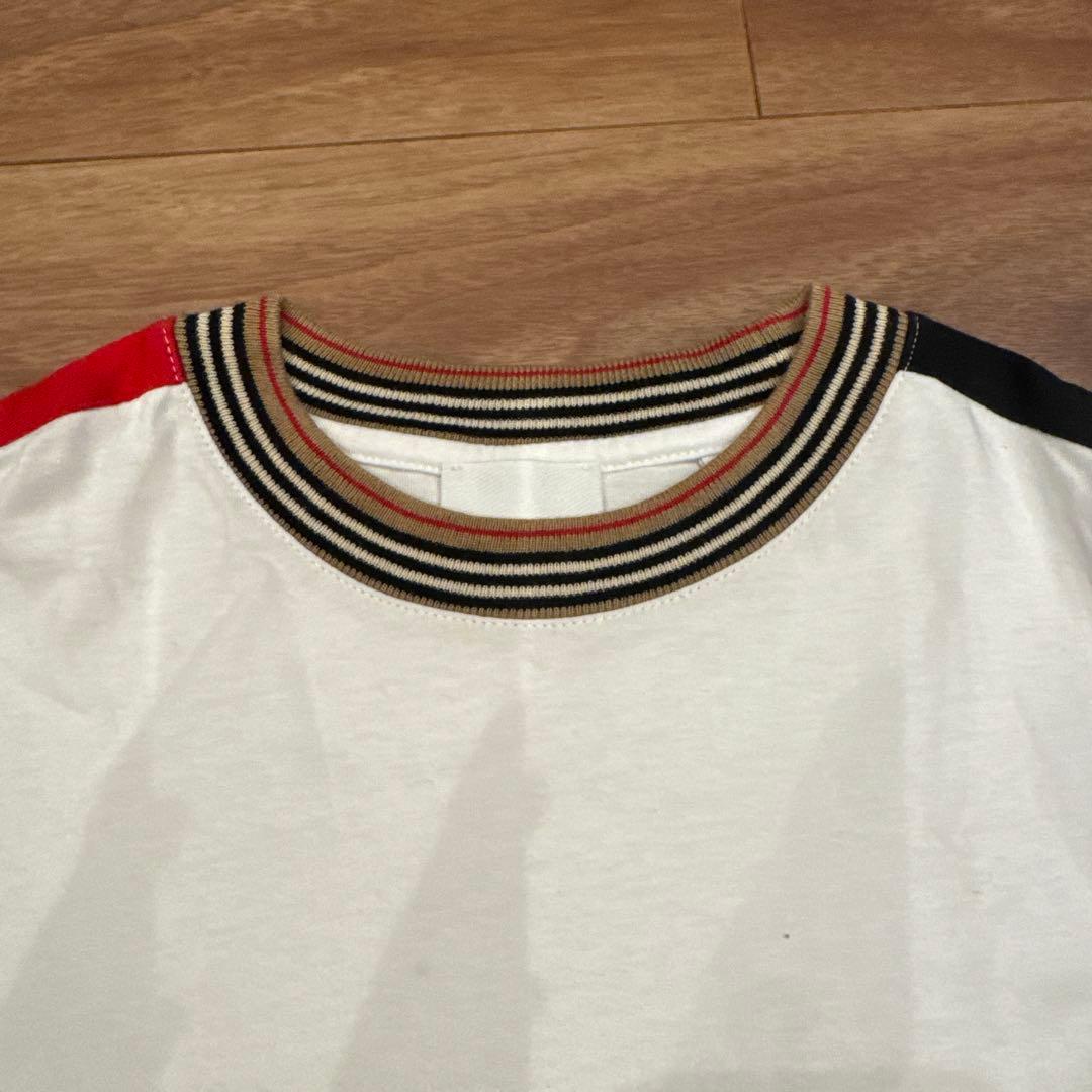BURBERRY Tシャツ ホワイト/レッド/ブラック