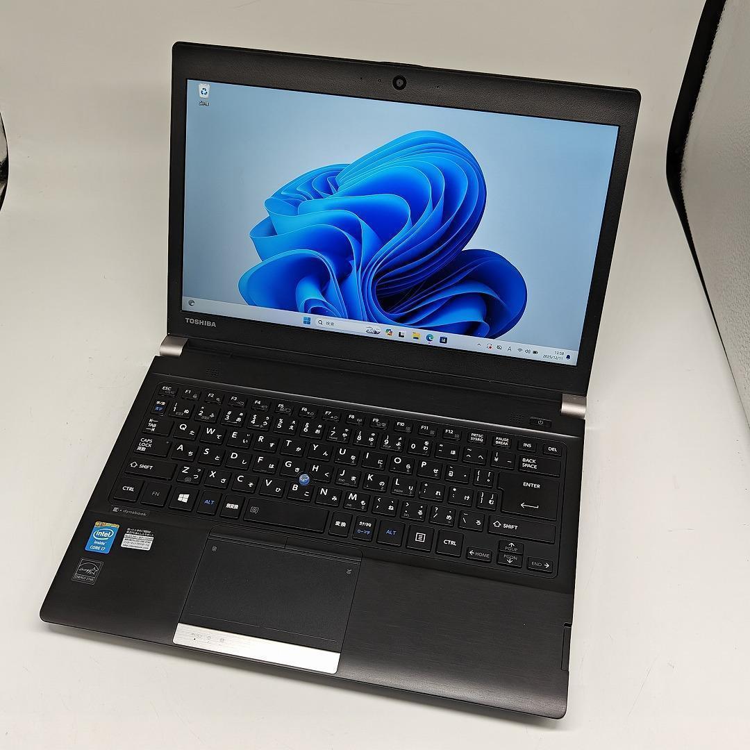 【東芝】R83 爆速i7 新品SSD512GB 16GB ブラック ノートPC