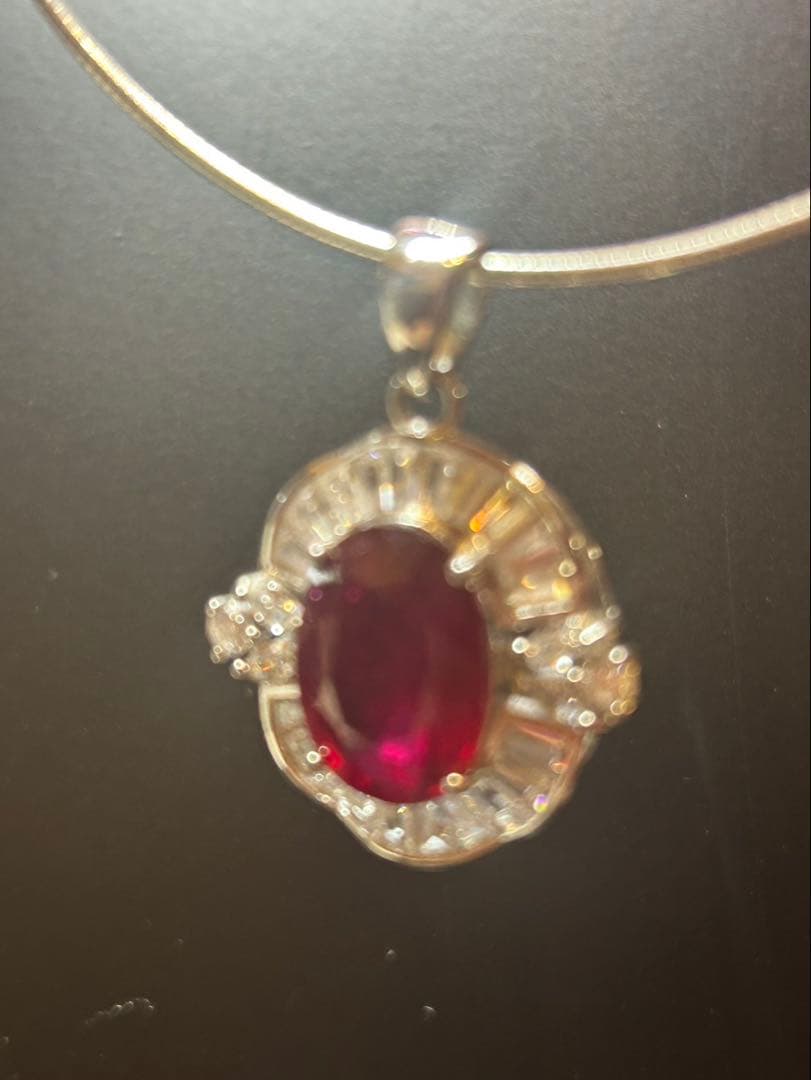 y*様 天然石ルビーペンダントトップ&リングサイズ限定15号