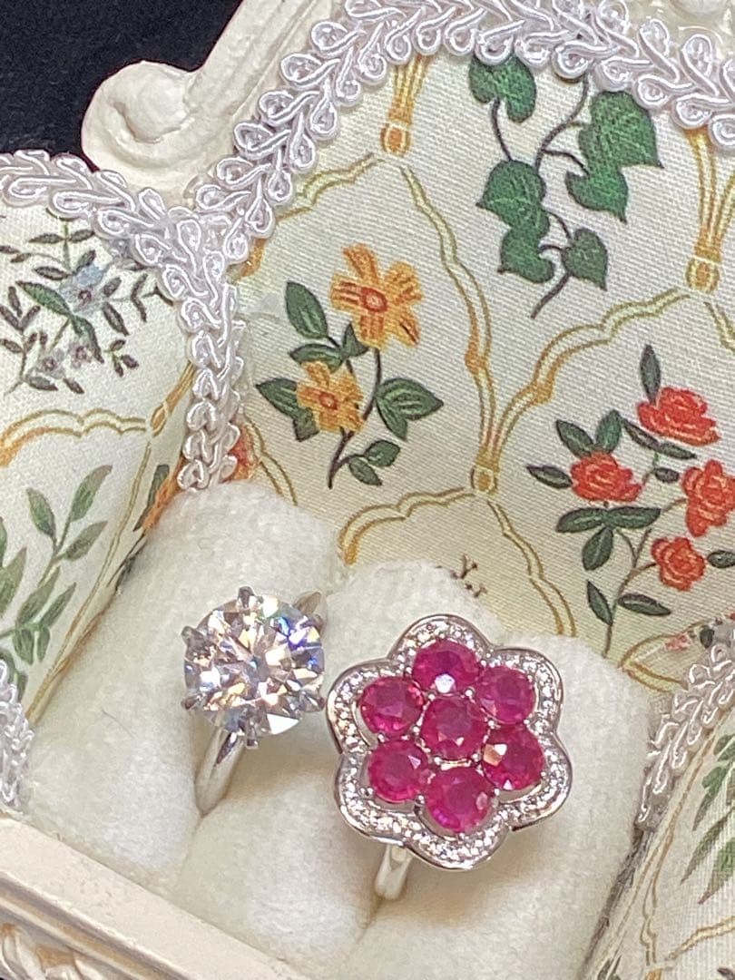 y*様 天然石ルビーペンダントトップ&リングサイズ限定15号