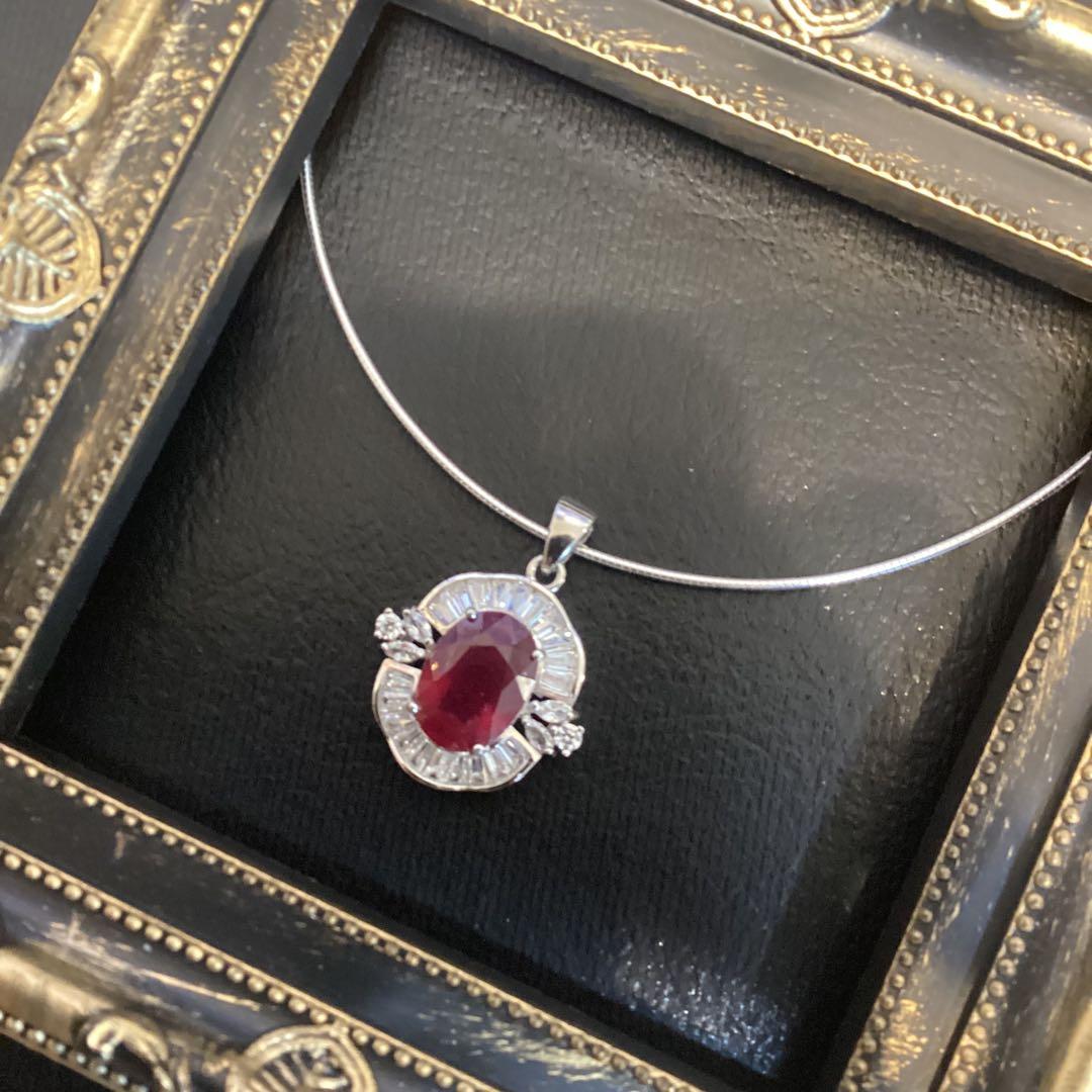 y*様 天然石ルビーペンダントトップ&リングサイズ限定15号