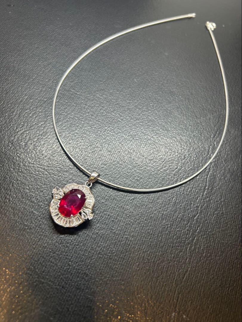 y*様 天然石ルビーペンダントトップ&リングサイズ限定15号