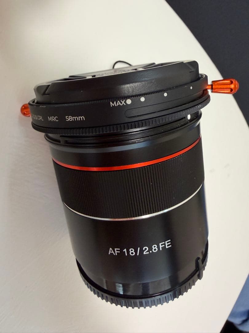SAMYANG AF 18/2.8 FE＋K&FConcept ND+C-PL