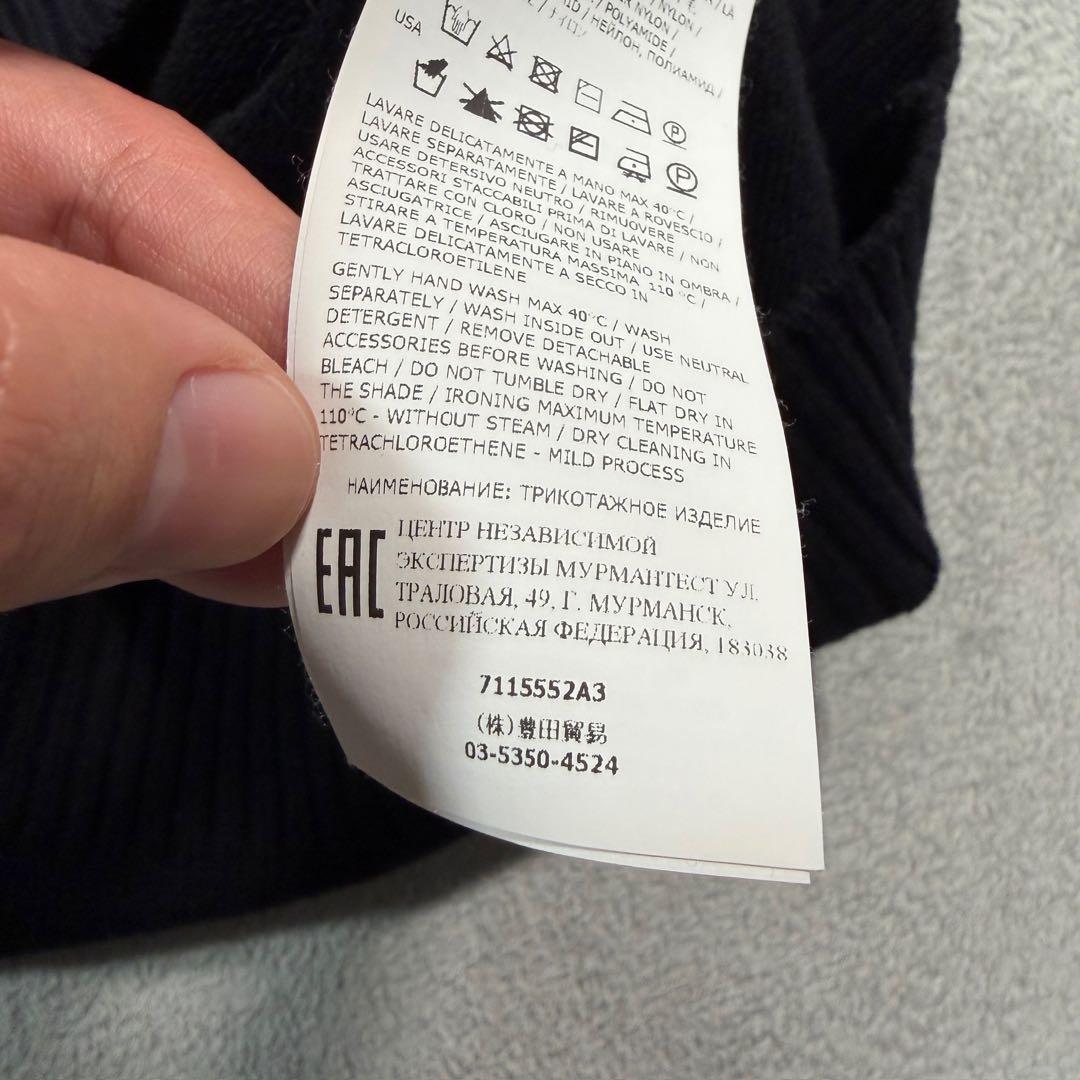 ストーンアイランド　クルーネックニット　セーター　黒　L 7115552A3