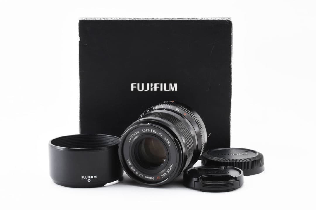 美品 富士フイルム FUJIFILM XF50mm F2 R WR おまけ