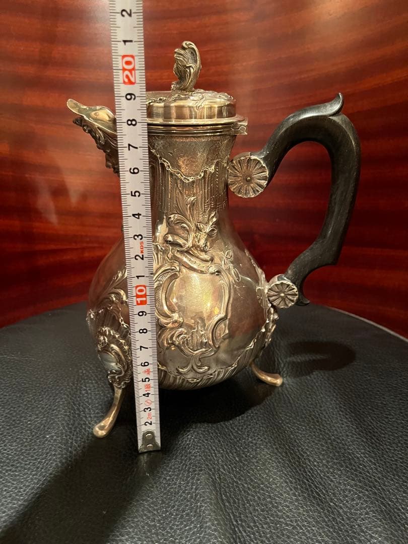 フランス　純銀製　ティーポット　ポット　アンティーク　スターリングシルバー