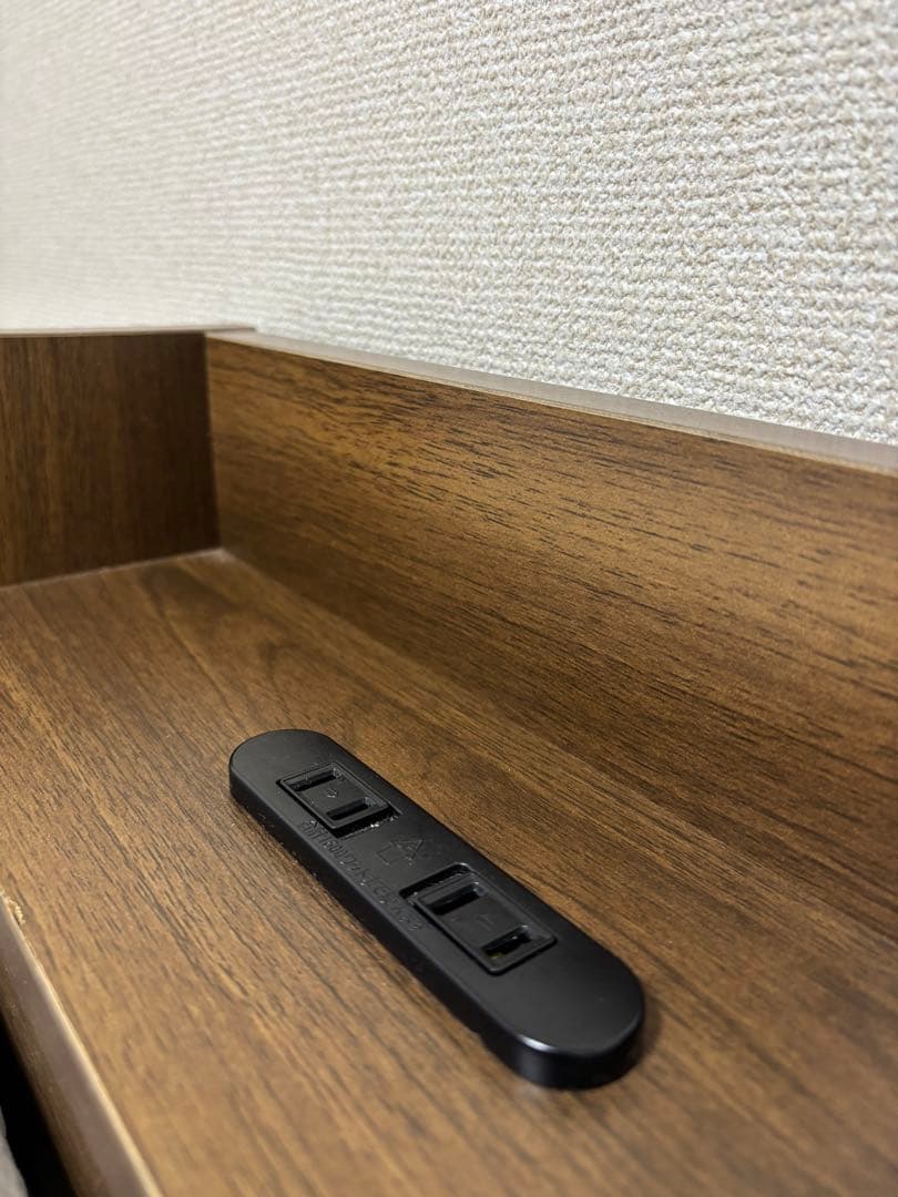 【10/31まで】Bed Style 照明・電源付ベッド (ダブル) フレーム