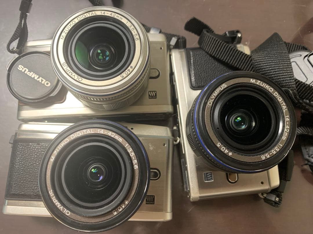 ジャンク　olympus pen e-p1 2台　ep-2 1台