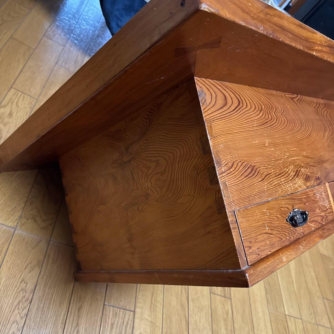 関西長火鉢 屋久杉 囲炉裏付きテーブル