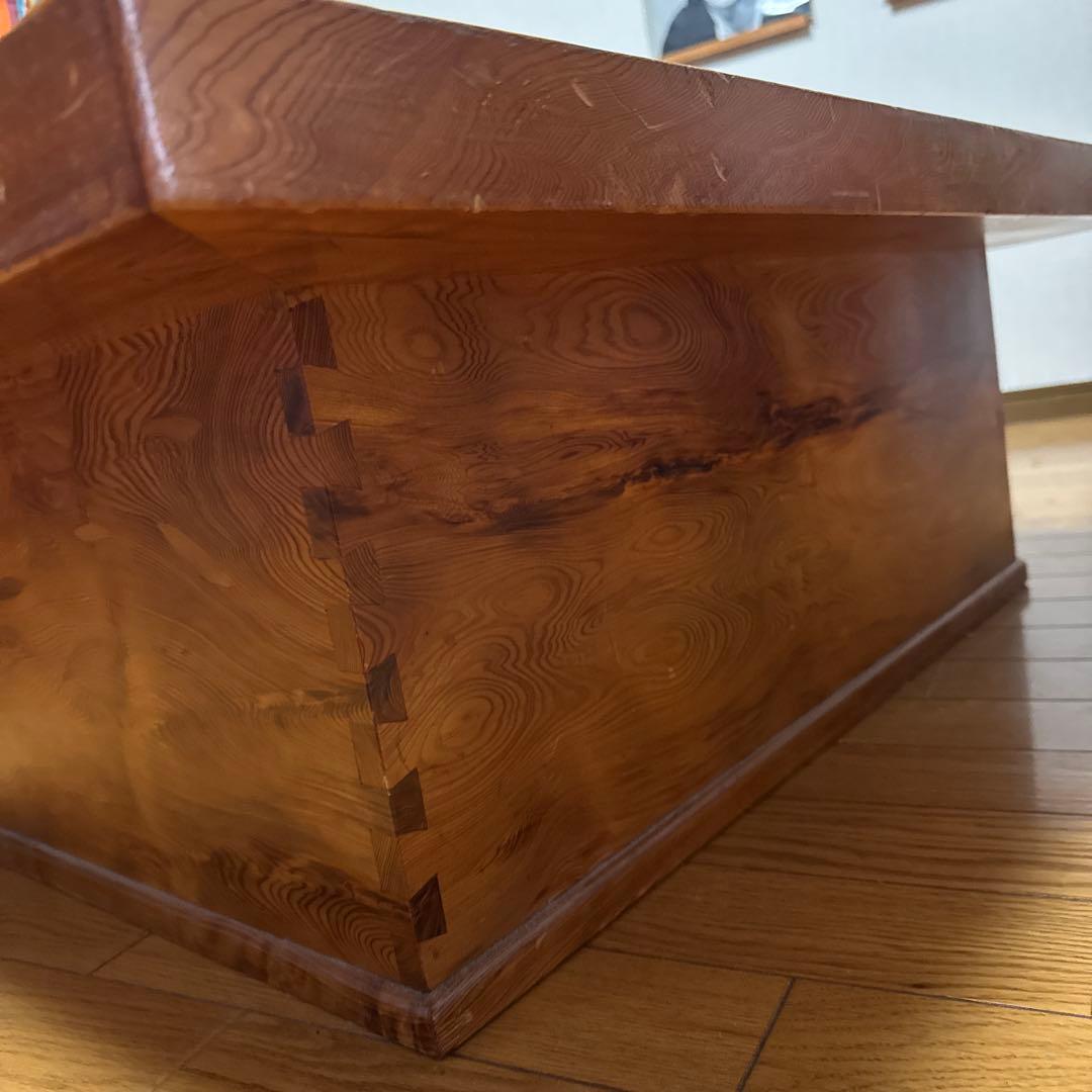 関西長火鉢 屋久杉 囲炉裏付きテーブル