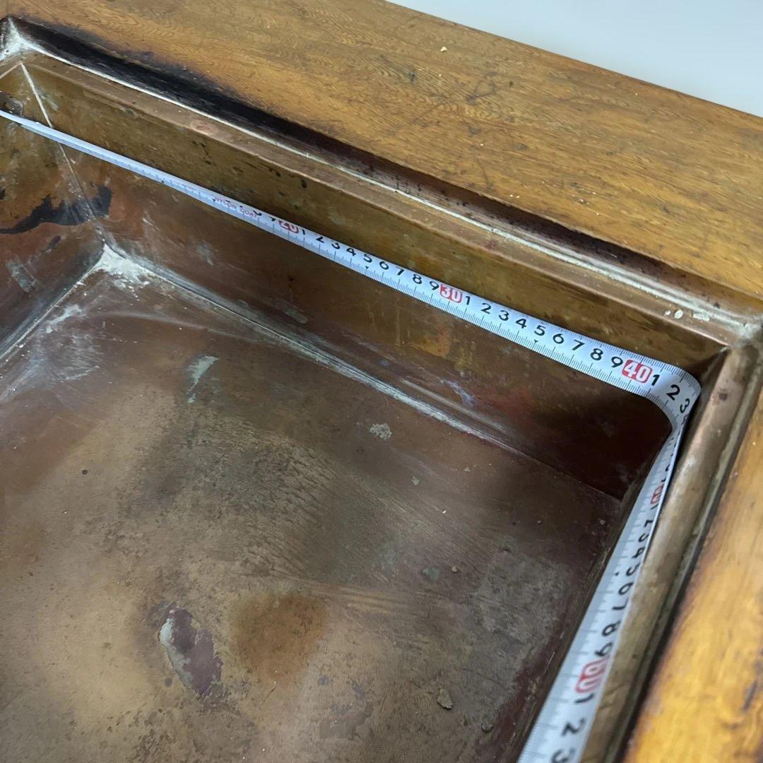 関西長火鉢 屋久杉 囲炉裏付きテーブル