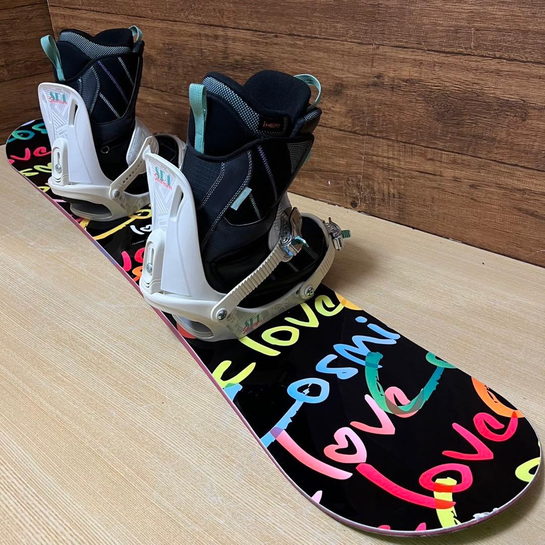 コズミックサーフ　サロモン　初心者オススメ　レディース　スノーボード　3点セット